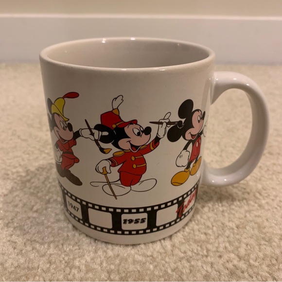 Disney Mickey Mouse Thru The Years Ceramic Coffee Tea Mug Cup Drinkware Applause - Picture 1 of 12